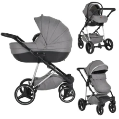 Cangaroo Florence Grey 3-in-1 Kinderwagen Incl. Autostoel 109996