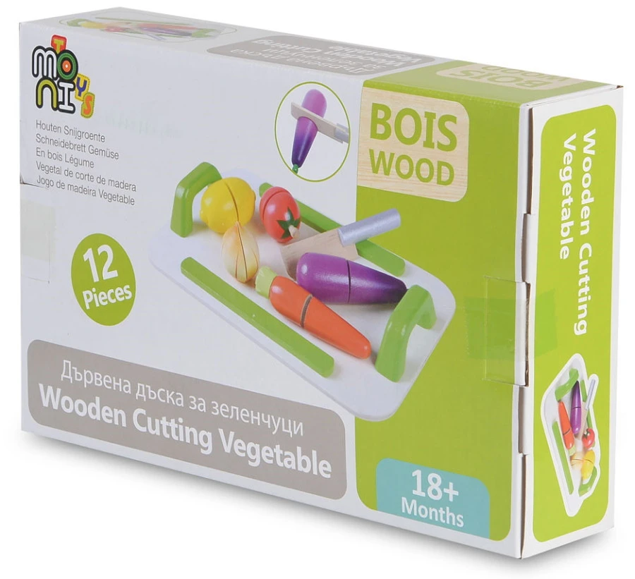 Cangaroo Houten Groenten Snij Set 4308 5 Cangaroo Houten Groenten Snij Set 4308 - Afbeelding 5