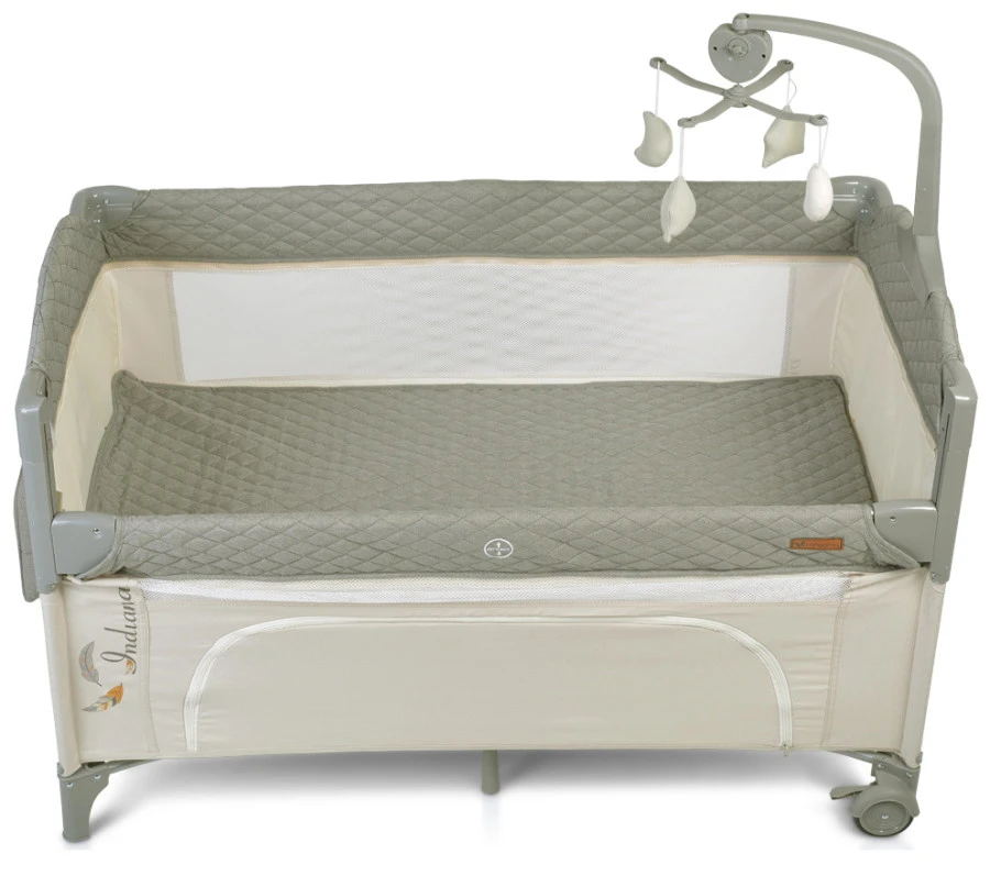 Cangaroo Indiana Grey Campingbed 5 Cangaroo Indiana Grey Campingbed - Afbeelding 5