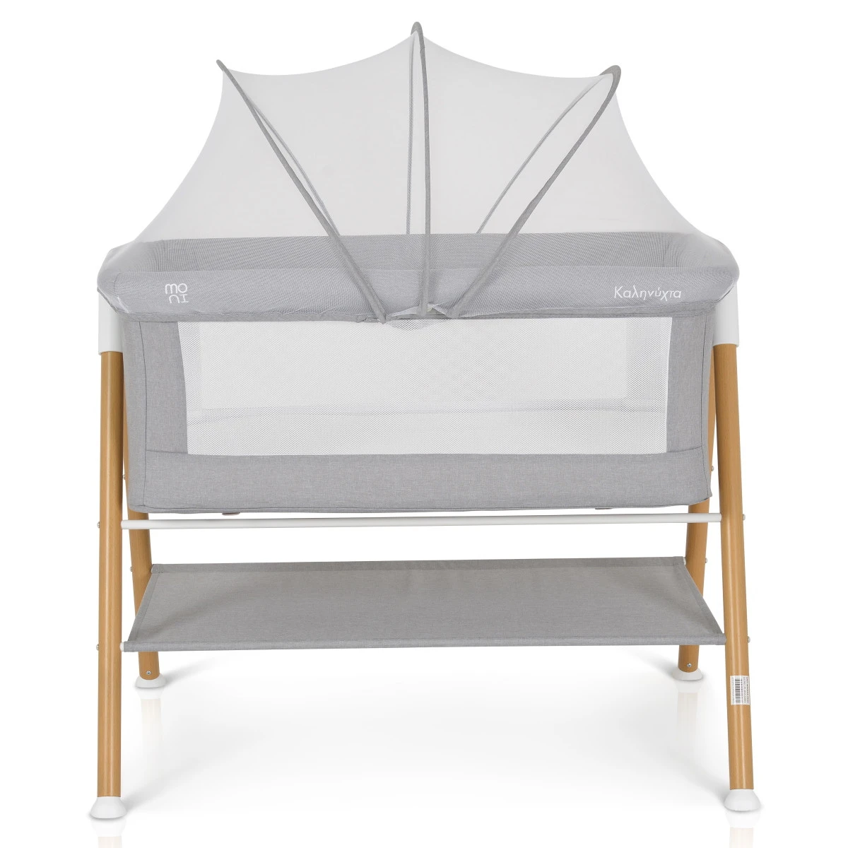 Cangaroo Kalinihta Wooden Grey Wieg 3 Cangaroo Kalinihta Wooden Grey Wieg - Afbeelding 3
