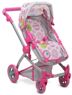 Cangaroo Pink Rose Poppen Kinderwagen 9651B -Dolu Verkoopwinkel cangaroo pink rose poppen kinderwagen 9651b 7