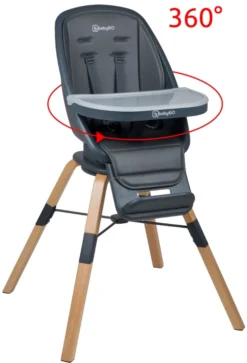 Babygo Carou 360º Grey Kinderstoel 5751 -Dolu Verkoopwinkel carou babygo 360 grey