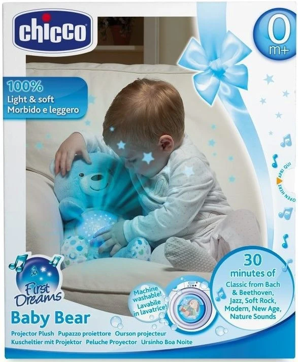 Chicco First Dreams Baby Bear Blauw Babyprojector En Knuffelbeer C08015.20 - Afbeelding 4