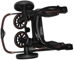 Ding Fenix Black/Rose Kinderwagen DI-191702 -Dolu Verkoopwinkel ding fenix kinderwagen ingeklapt 1