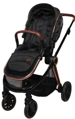 Ding Fenix Black/Rose Kinderwagen DI-191702 -Dolu Verkoopwinkel ding fenix rose kinderwagen1