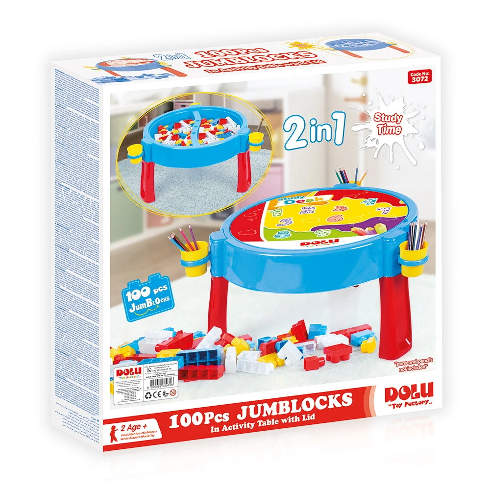 Dolu Activiteiten Tafel Incl. 100 Blokken 3072 4 Dolu Activiteiten Tafel Incl. 100 Blokken 3072 - Afbeelding 4