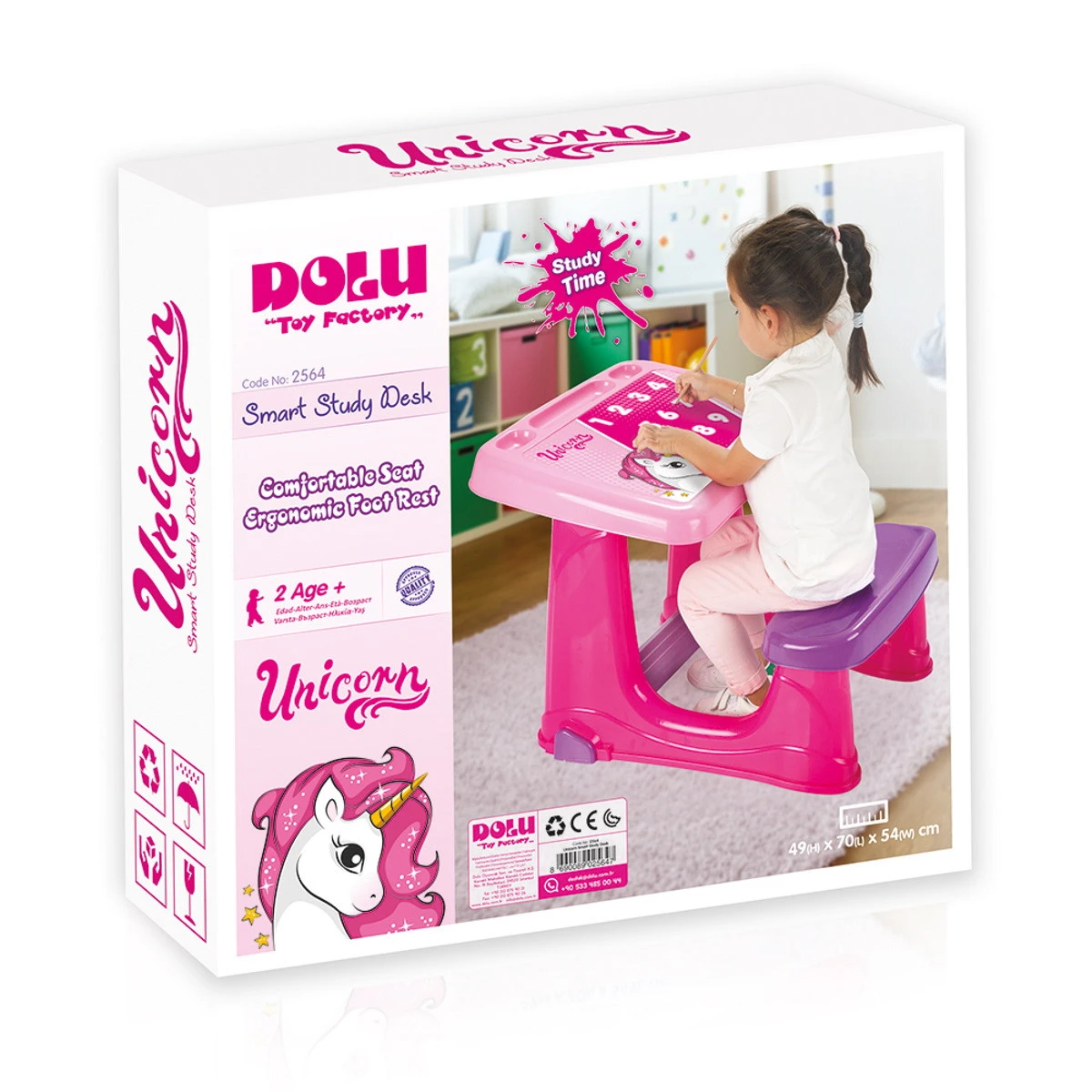 Dolu Unicorn Smart Studeer Tafeltje 2564 4 Dolu Unicorn Smart Studeer Tafeltje 2564 - Afbeelding 4