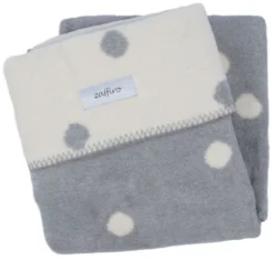 Zaffiro Ecru & Grijs Gestipt 75 X 100 Cm Wiegdeken 14970