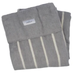 Zaffiro Grijs & Ecru Gestreept 100 X 150 Cm Ledikantdeken 15366