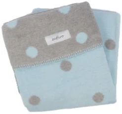 Zaffiro Grijs & Blauw Gestipt 75 X 100 Cm Wiegdeken 15045