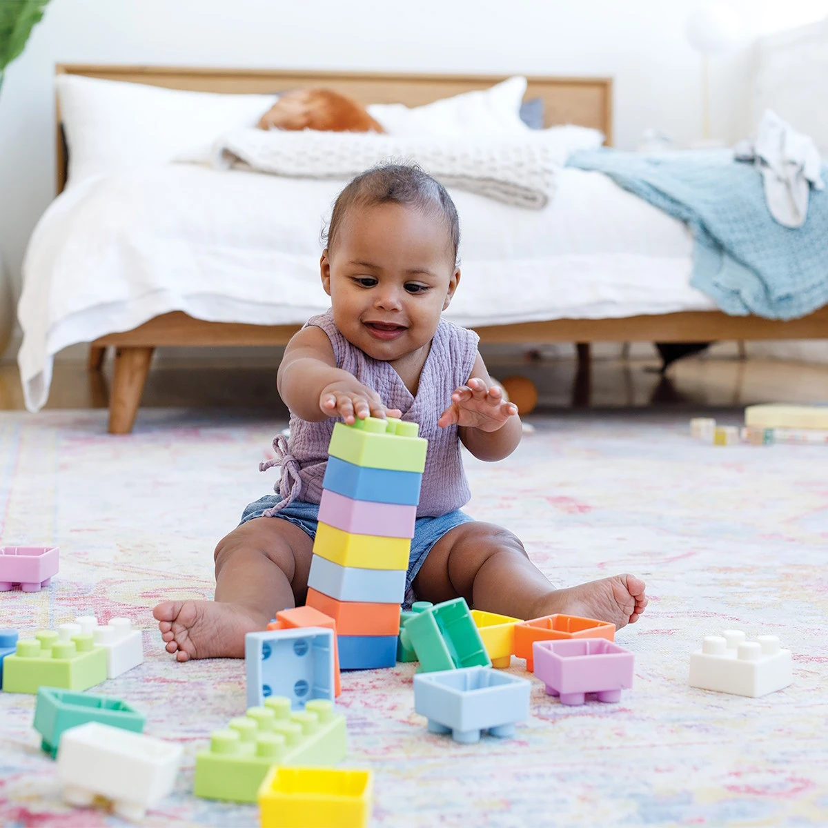 Infantino Super Soft 1st Bouwblokken Set BK-315104 4 Infantino Super Soft 1st Bouwblokken Set BK-315104 - Afbeelding 4