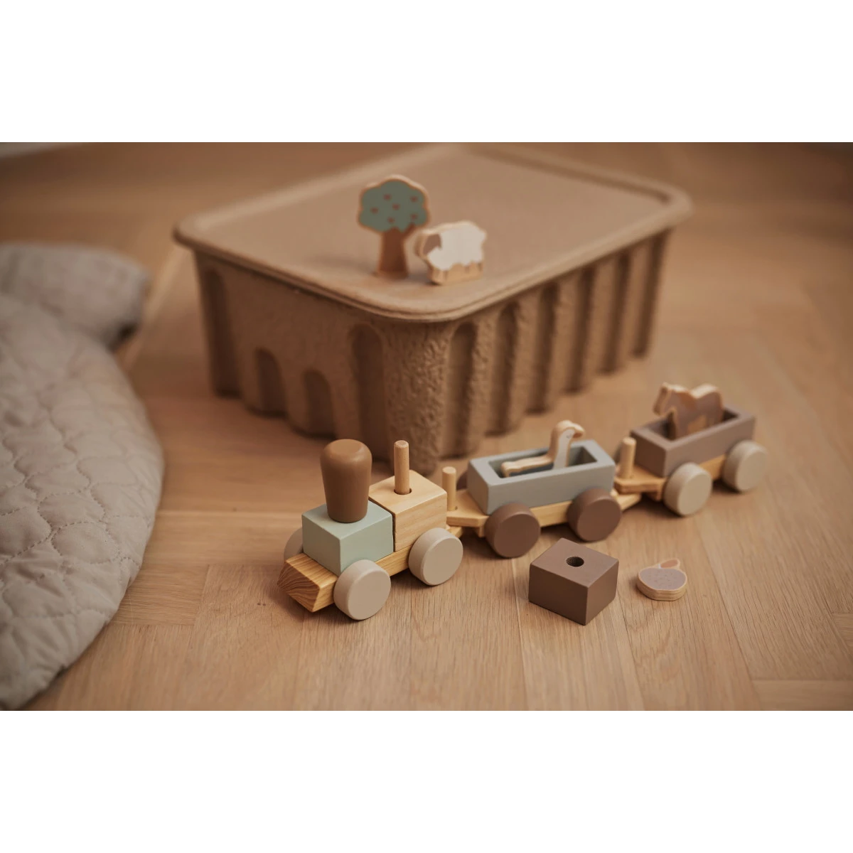 Jollein Farm Houten Speelgoed Trein 117-001-67021 4 Jollein Farm Houten Speelgoed Trein 117-001-67021 - Afbeelding 4