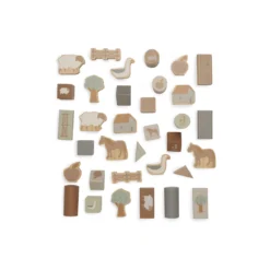 Jollein Farm Houten Blokkenset 712-603-67021 -Dolu Verkoopwinkel jollein farm houten blokkenset 712 603 67021 1