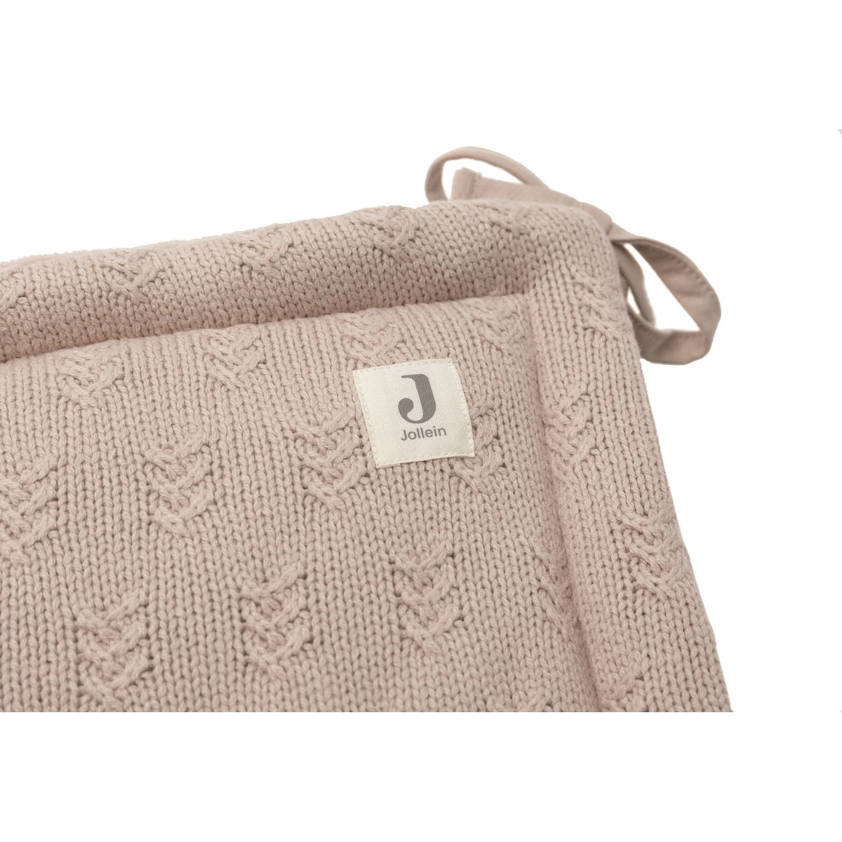 Jollein Grain Knit Wild Rose 30 X 180 Cm Bedbumper 004-895-67065 3 Jollein Grain Knit Wild Rose 30 X 180 Cm Bedbumper 004-895-67065 - Afbeelding 3