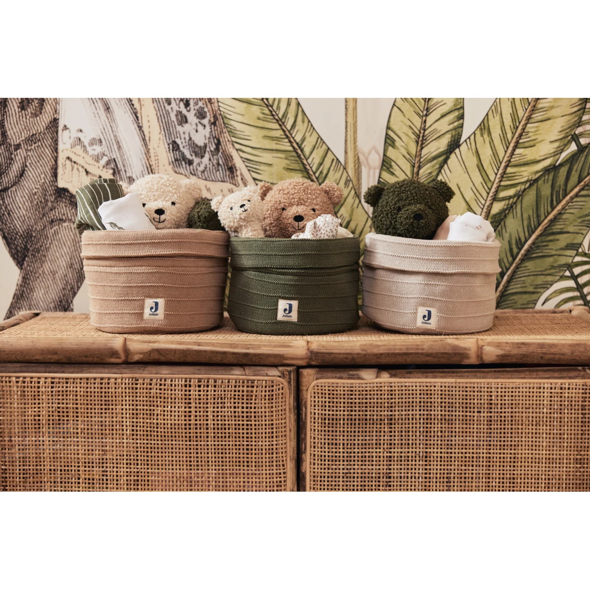 Jollein Pure Knit Leaf Green Commodemandje 580-001-67010 4 Jollein Pure Knit Leaf Green Commodemandje 580-001-67010 - Afbeelding 4