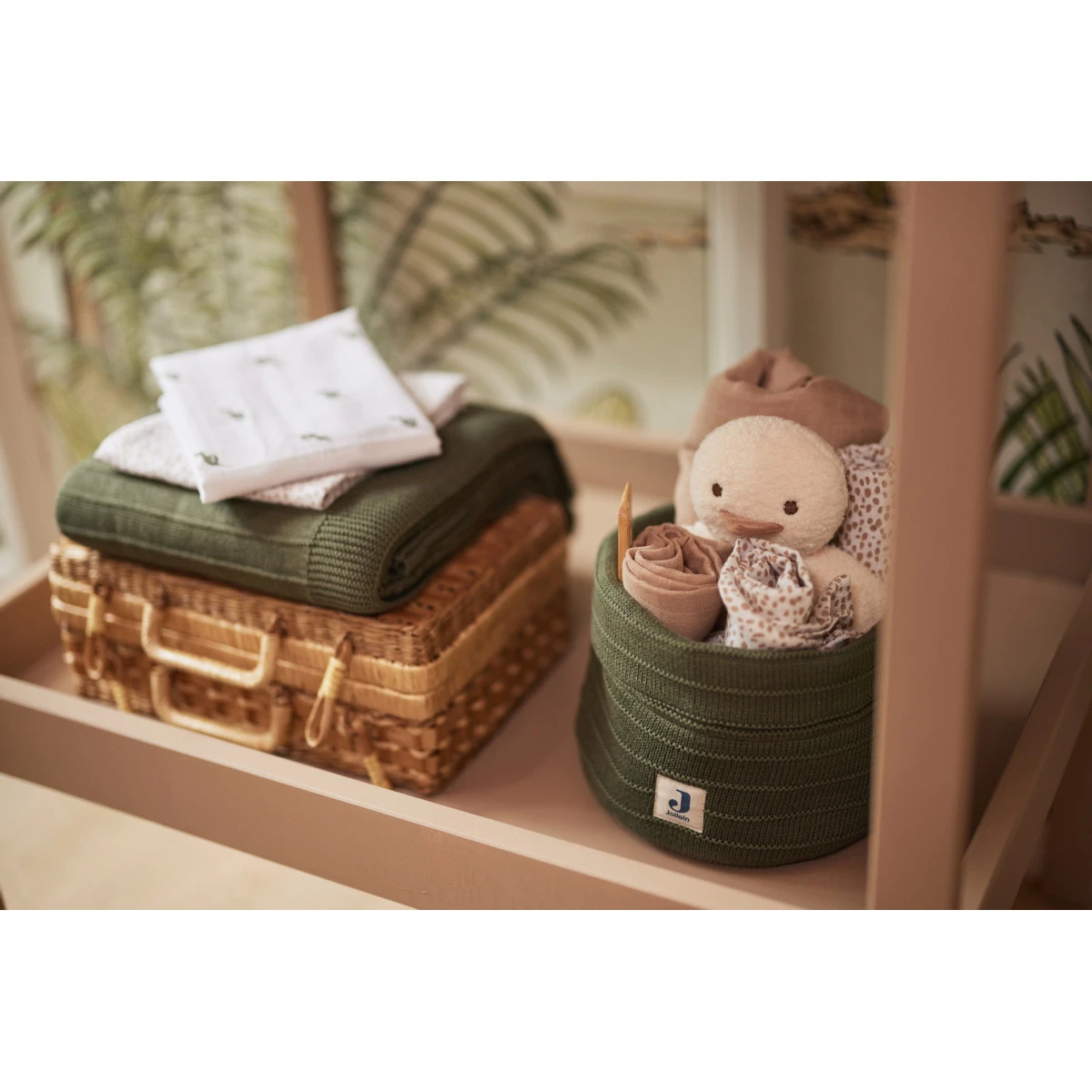 Jollein Pure Knit Leaf Green Commodemandje 580-001-67010 6 Jollein Pure Knit Leaf Green Commodemandje 580-001-67010 - Afbeelding 6