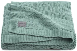 Jollein River Knit Ash Green 100x150 Cm Ledikantdeken 516-522-65285