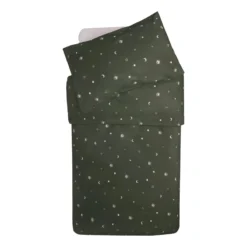 Jollein Stargaze Leaf Green Dekbedovertrek En Sloop 100 X 140 Cm 003-005-66091