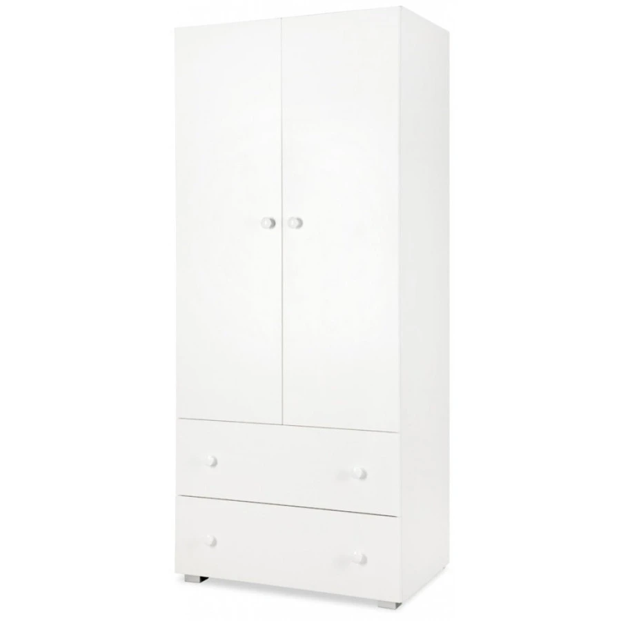 Babykamer Teuntje Wit: Ledikant, Commode En Kast 4 Babykamer Teuntje Wit: Ledikant, Commode En Kast - Afbeelding 4