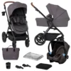 Kinderkraft A-Tour Dark Grey 3-in-1 Kinderwagen Incl. Autostoel KSATOU00DGR3000