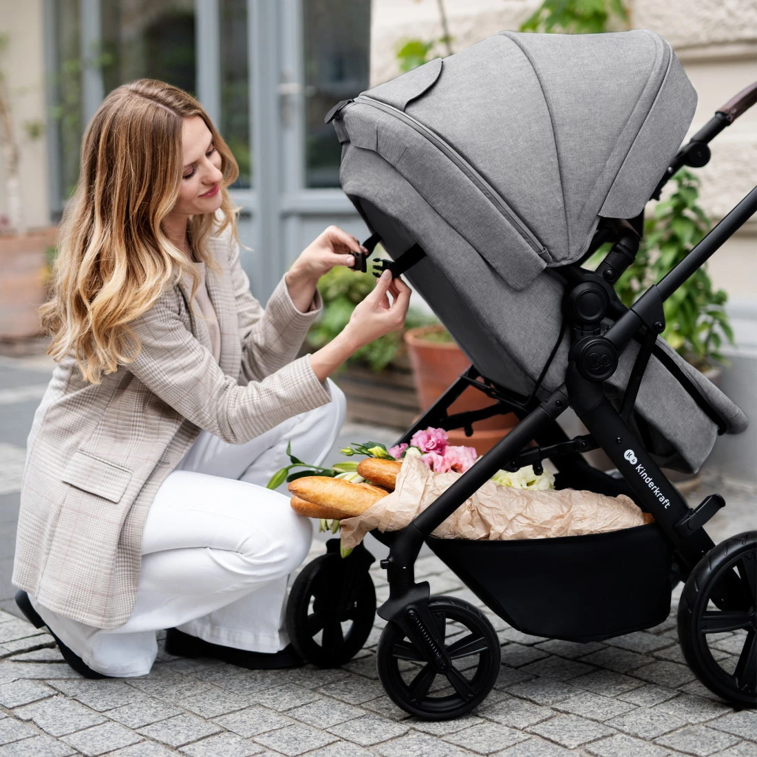 Kinderkraft A-Tour Light Grey 3-in-1 Kinderwagen Incl. Autostoel KSATOU00LGR3000 16 Kinderkraft A-Tour Light Grey 3-in-1 Kinderwagen Incl. Autostoel KSATOU00LGR3000 - Afbeelding 16
