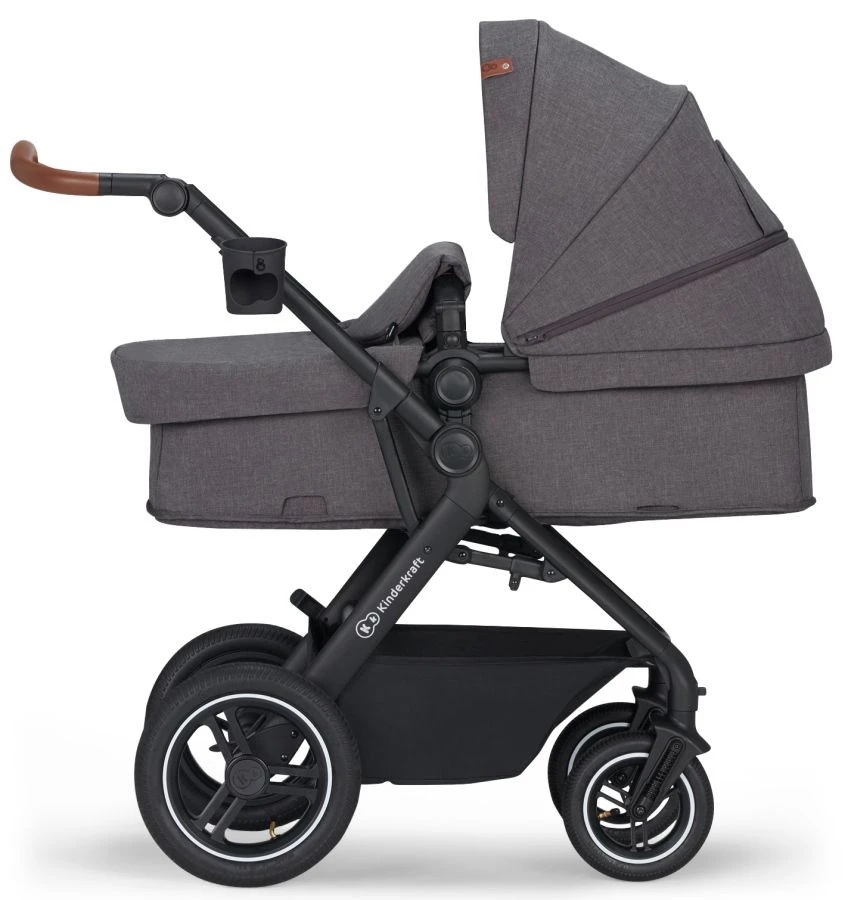 Kinderkraft B-Tour Ash Grey 3-in-1 Combi Kinderwagen Incl. Autostoel KSBTOU00DGR3000 3 Kinderkraft B-Tour Ash Grey 3-in-1 Combi Kinderwagen Incl. Autostoel KSBTOU00DGR3000 - Afbeelding 3