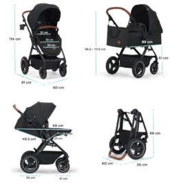 Kinderkraft B-Tour Deep Black 3-in-1 Combi Kinderwagen Incl. Autostoel KSBTOU00BLK3000 39 Kinderkraft B-Tour Deep Black 3-in-1 Combi Kinderwagen Incl. Autostoel KSBTOU00BLK3000 -Dolu Verkoopwinkel kinderkraft b tour 3 in 1 deep black wandelwagen ksbtou00blk3000 22