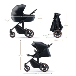 Kinderkraft Prime 2 Venezian Black 3-in-1 Kinderwagen Incl. Autostoel KSPRIM02BLK3000 -Dolu Verkoopwinkel kinderkraft prime 2 venezian black 3in1 kinderwagen ksprim02blk3000 2