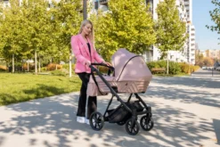 Kunert Ivento Black Smoky Pink 2-in-1 Kinderwagen IVE-11-BLACK -Dolu Verkoopwinkel kunert ivento black smoky pink 2 in 1 kinderwagen ive 11 black 1