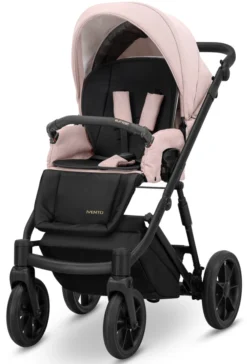 Kunert Ivento Black Smoky Pink 2-in-1 Kinderwagen IVE-11-BLACK -Dolu Verkoopwinkel kunert ivento black smoky pink 2 in 1 kinderwagen ive 11 black 15