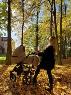 Kunert Mata Gold Black 2-in-1 Combi Kinderwagen MATA-10-GOLD -Dolu Verkoopwinkel kunert mata black mocca 2 in 1 combi kinderwagen mata 02 black 5 1