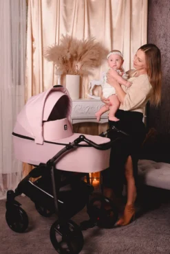 Kunert Mata Black Pink 2-in-1 Combi Kinderwagen MATA-06-BLACK -Dolu Verkoopwinkel kunert mata black pink 2 in 1 combi kinderwagen mata 06 black 5