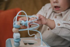 Label Label Nougat Houten Activiteitenkubus LLWT-37131 -Dolu Verkoopwinkel label label blauw houten activiteitenkubus llwt 34307 7 1