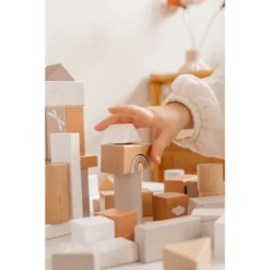 Label Label Nougat 50 Stuks Houten Blokken LLWT-37100 -Dolu Verkoopwinkel label label nougat 50 stuks houten blokken 3