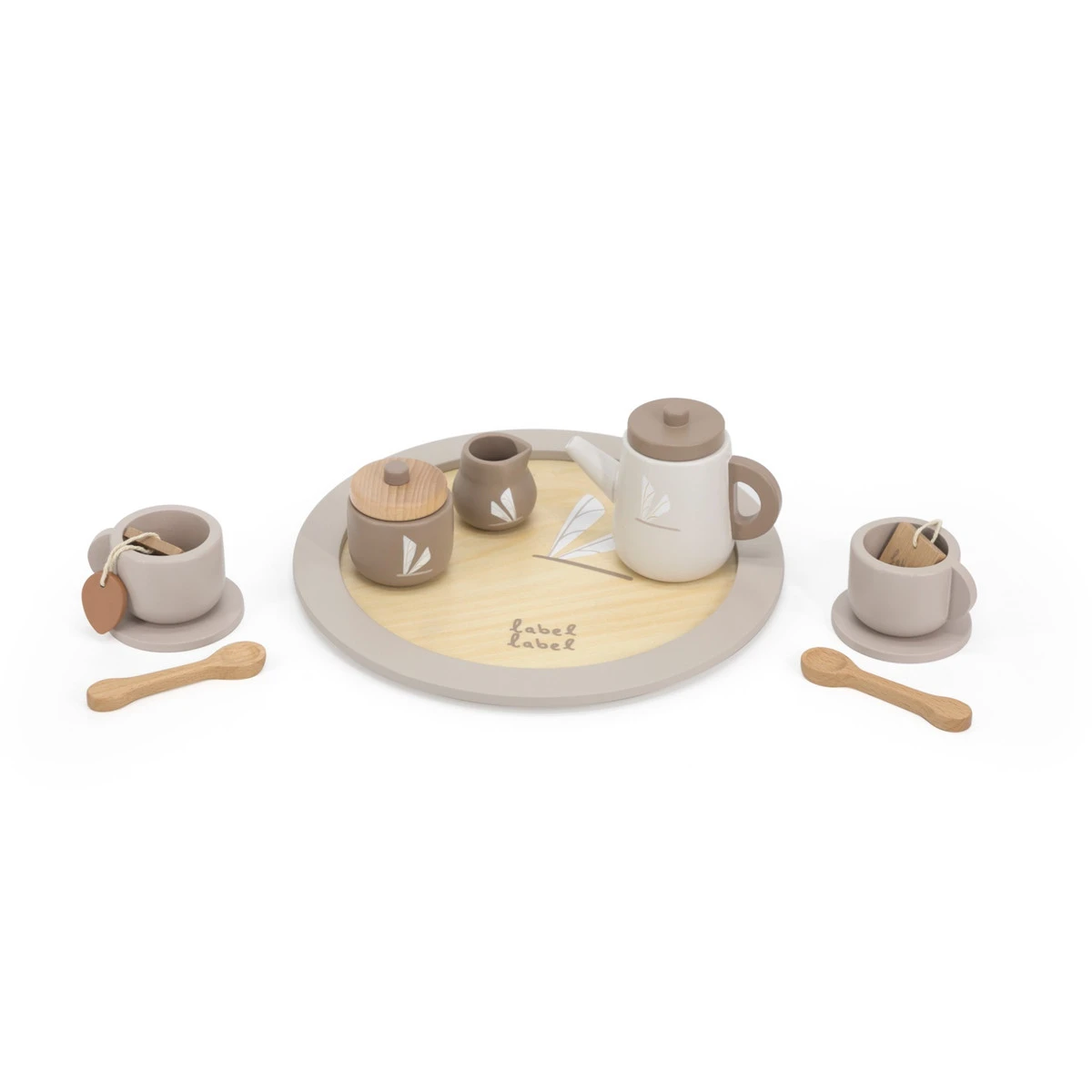 Label Label Nougat Houten Theeservies Set LLWT-37117 4 Label Label Nougat Houten Theeservies Set LLWT-37117 - Afbeelding 4