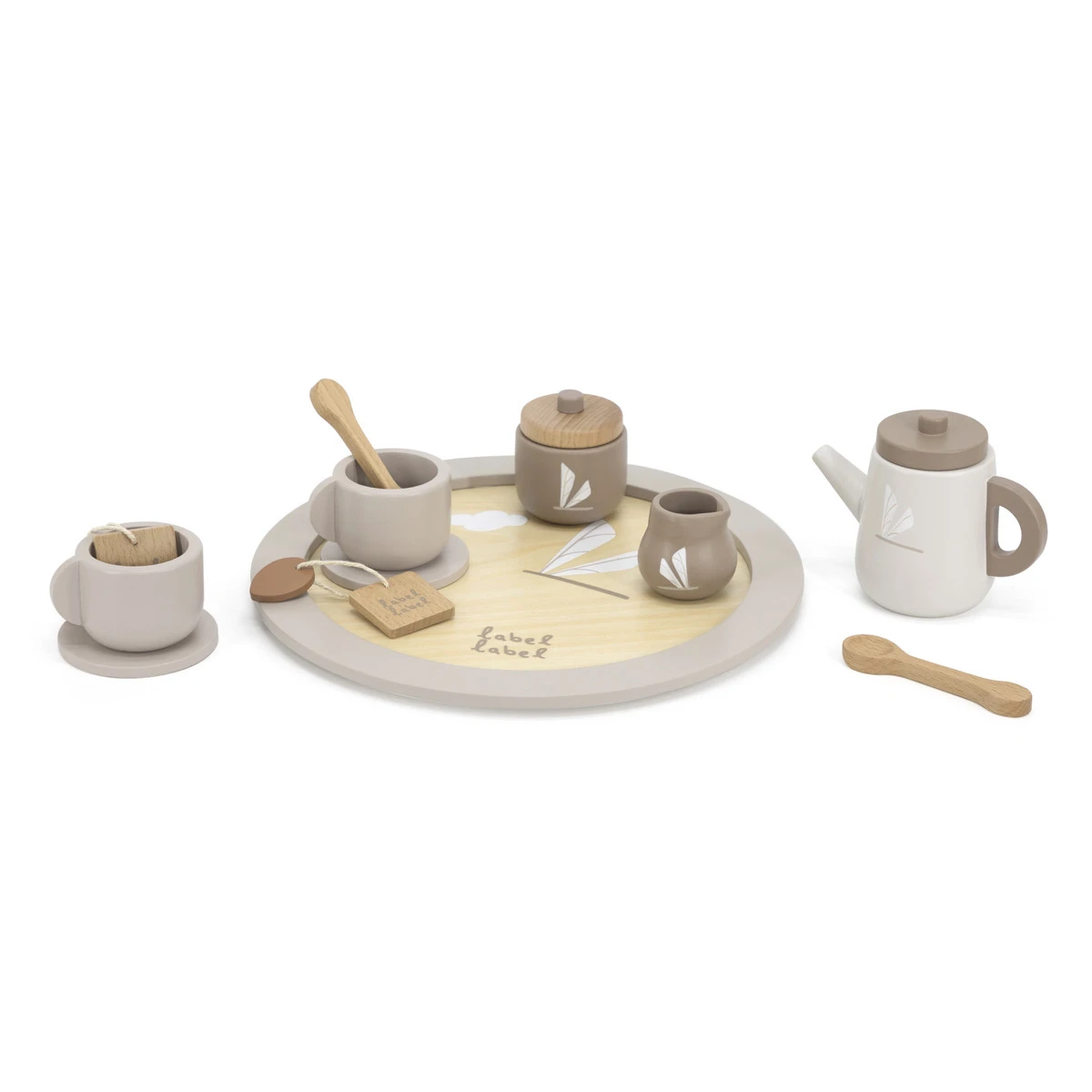 Label Label Nougat Houten Theeservies Set LLWT-37117 2 Label Label Nougat Houten Theeservies Set LLWT-37117 - Afbeelding 2