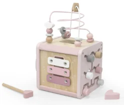 Label Label Roze Houten Activiteitenkubus LLWT-34314 11 Label Label Roze Houten Activiteitenkubus LLWT-34314 -Dolu Verkoopwinkel label label roze houten activiteitenkubus llwt 34314 3