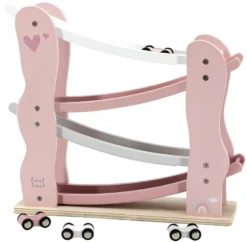 Label Label Roze Houten Autobaan LLWT-25125