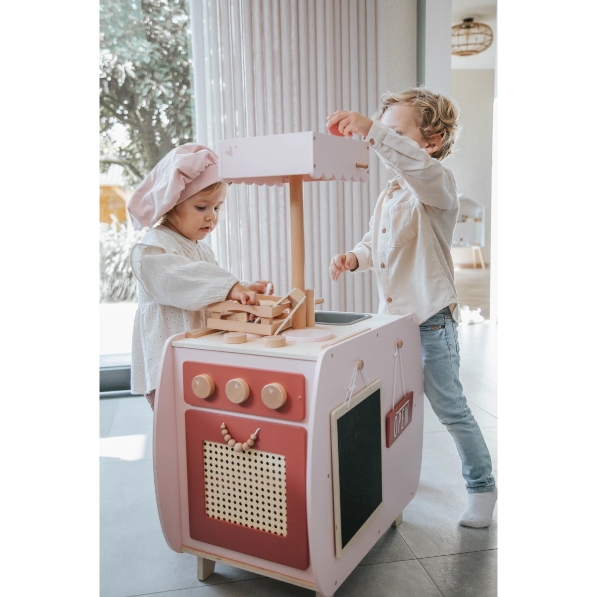 Label Label Roze Houten Bistro Keuken LLWT-34741 7 Label Label Roze Houten Bistro Keuken LLWT-34741 - Afbeelding 7