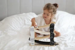 Label Label Roze Houten Autobaan LLWT-25125 -Dolu Verkoopwinkel label label zwart wit houten autobaan llwt 25453 1 2