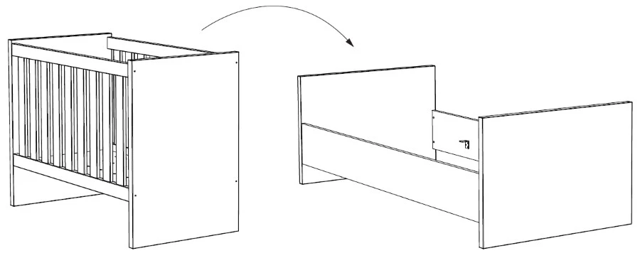 Meegroei Babykamer Amalia Naturel: Meegroei Ledikant En Commode 4 Meegroei Babykamer Amalia Naturel: Meegroei Ledikant En Commode - Afbeelding 4