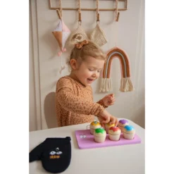 Label Label Barbapapa Houten Cupcakes Set LLBB-35808 -Dolu Verkoopwinkel llbb 35793 label label barbapapa wooden cupcakes set 12