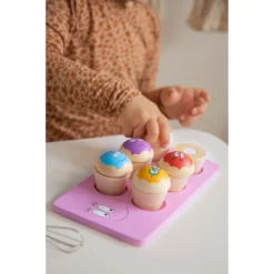 Label Label Barbapapa Houten Cupcakes Set LLBB-35808 -Dolu Verkoopwinkel llbb 35793 label label barbapapa wooden cupcakes set 20