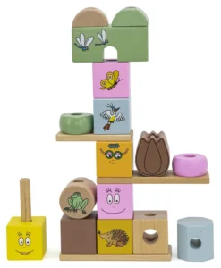 Label Label Barbapapa Houten Stapelblokken LLBB-37025 -Dolu Verkoopwinkel llbb 37025 stacking blocks 8720663937025 2