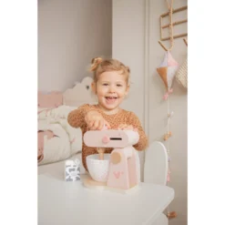 Label Label Roze Houten Keukenmixer LLWT-24937 -Dolu Verkoopwinkel llwt 24937 5420067924937 food processor pink 03