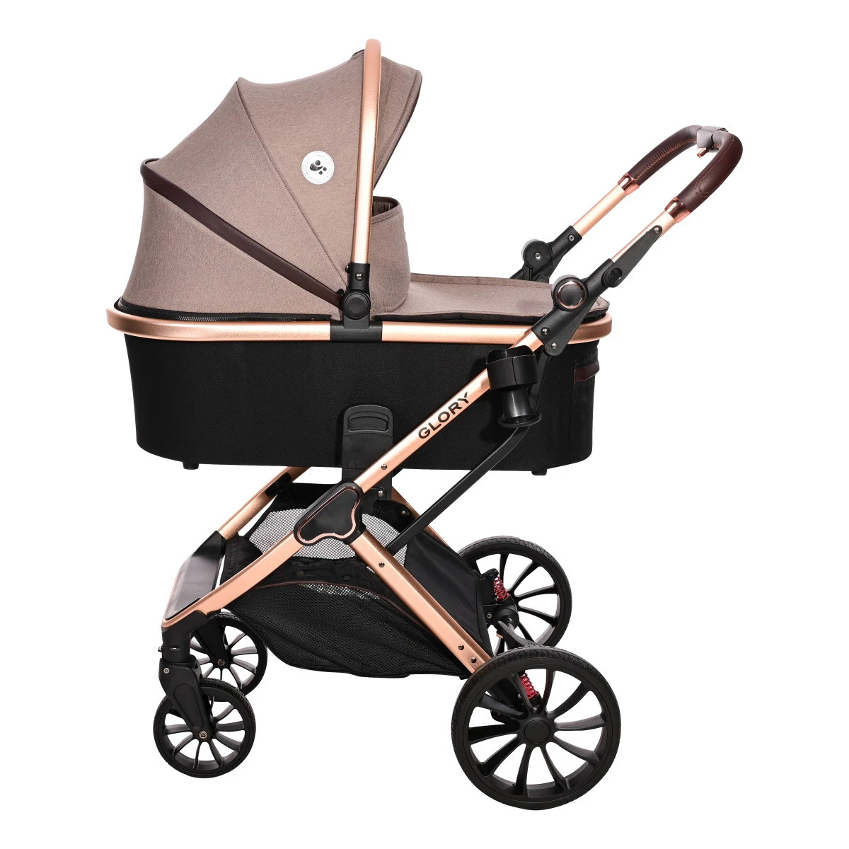 Lorelli Glory Beige 3-in-1 Combi Kinderwagen Incl. Autostoel 1002176-2303 - Afbeelding 2