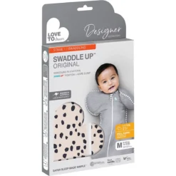 Love To Dream Swaddle Up 1.0 Animal Beige Medium 6-8.5 Kg Inbakerslaapzak L1001252BGEM -Dolu Verkoopwinkel love to dream swaddle up 1.0 animal beige m verpakking