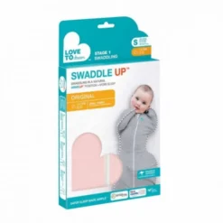 Love To Dream Swaddle Up 1.0 Dusty Pink Small 3-6 Kg Inbakerslaapzak L1001001DPKS -Dolu Verkoopwinkel love to dream swaddle up 1.0 verpakking