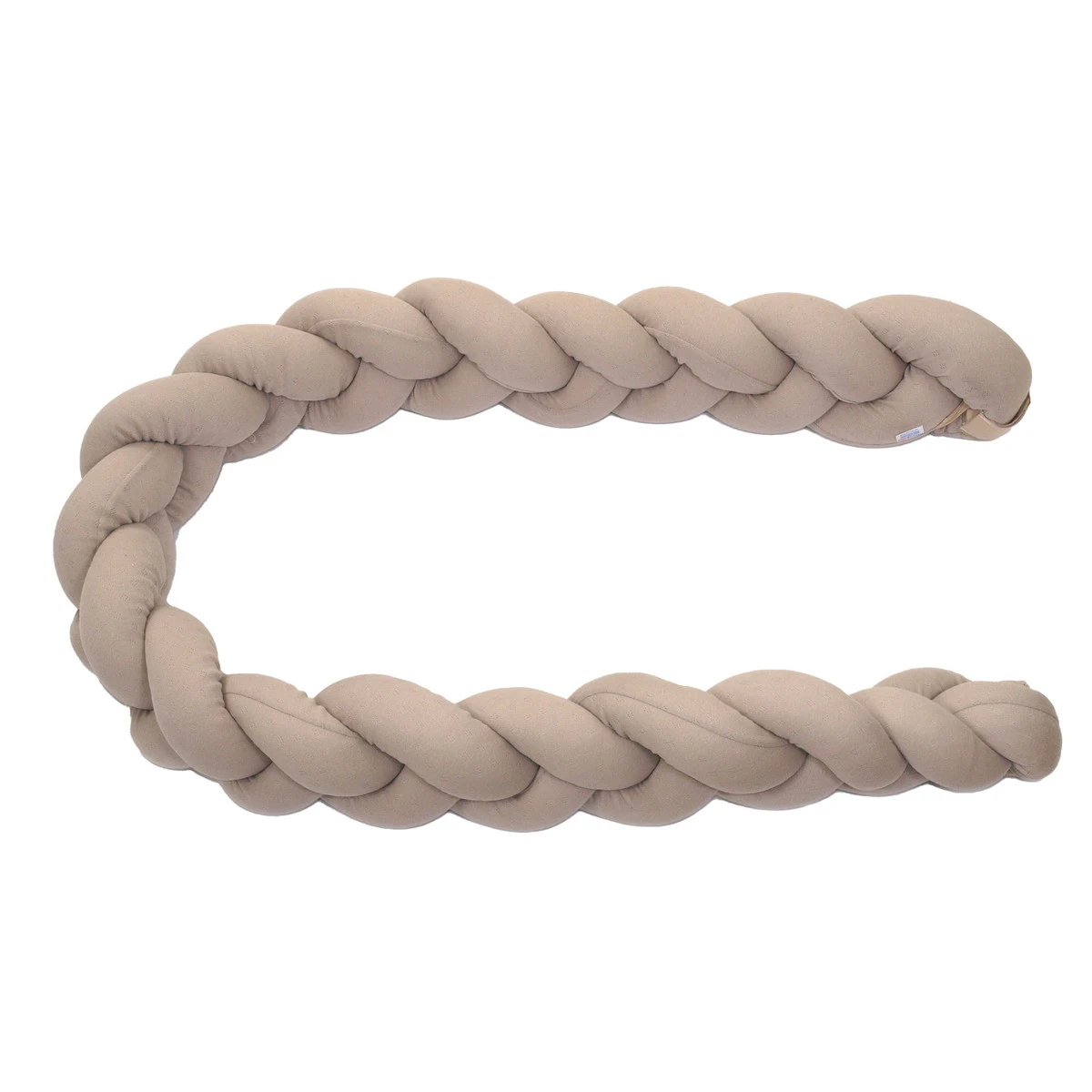 MamaLoes Amy Ajour Nougat 210 Cm Braided Bedbumper 84269 2 MamaLoes Amy Ajour Nougat 210 Cm Braided Bedbumper 84269 - Afbeelding 2