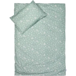 MamaLoes Botanical Stone Green 100x140cm Dekbedovertrek ML020604